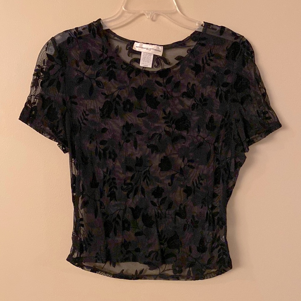 Black Sexy Sheer Top